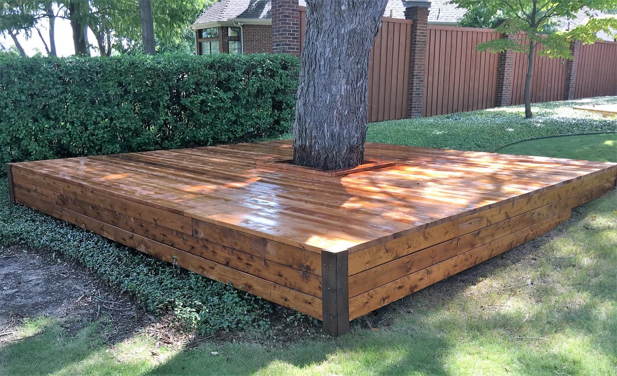 Cedar Deck Building